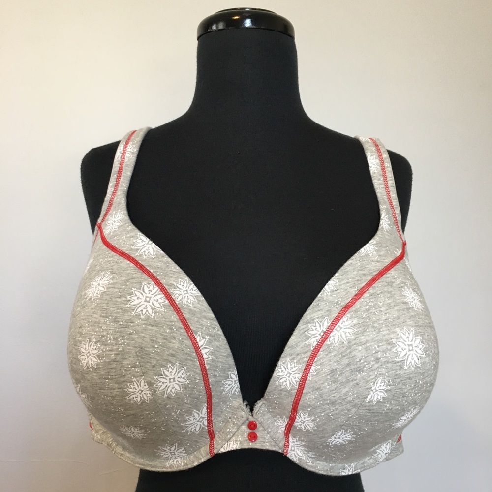 Cacique by Lane Bryant Cotton Boost Plunge Bra, 40F